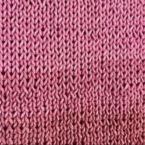 Pink Mauve Rose HANDMADE BIG AND WIDE CROCHET WINTER BLANKET SCARF! - Picture 7 of 7